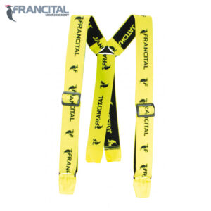 Elastične naramenice s gumbima XL – fluorescentno žute, širine 35 mm