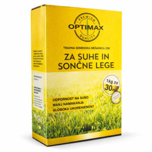 Travno seme Optimax 238 za suhe in sončne lege – odporna trata na sušo